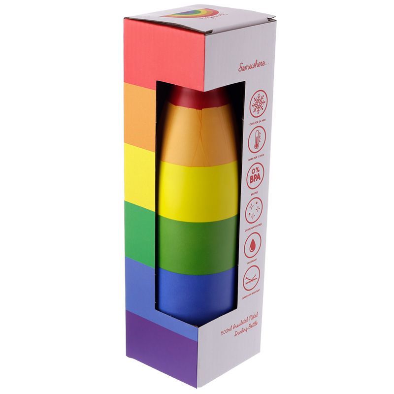 Botella Acero inox Arcoíris 500ml - Imagen 3