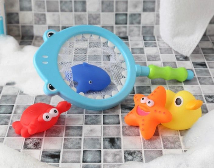 Juego para el baño pesca de animalitos Kiokids