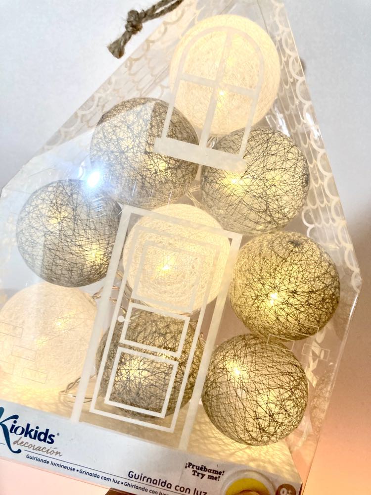 Guirnalda led decorativa gris Kiokids