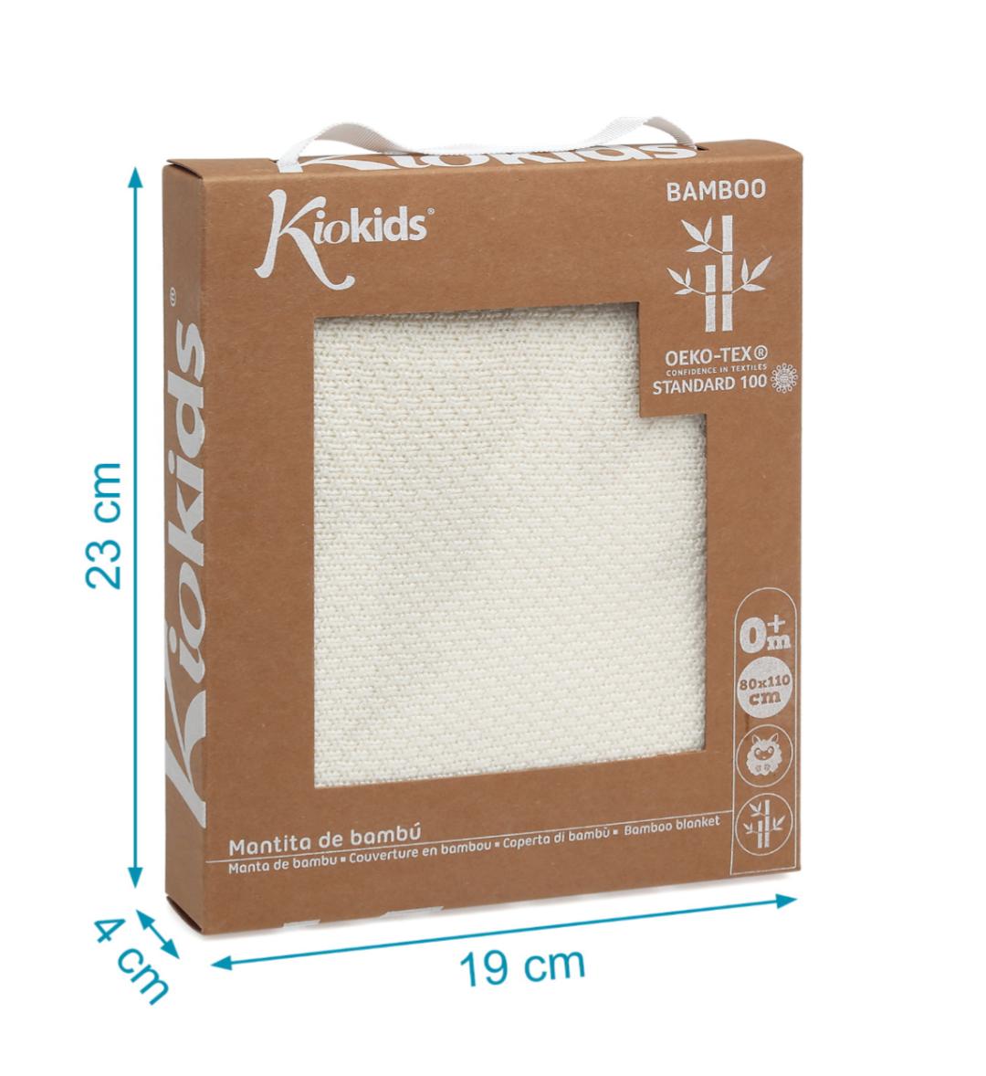 Manta bebé bambú beige - Imagen 4