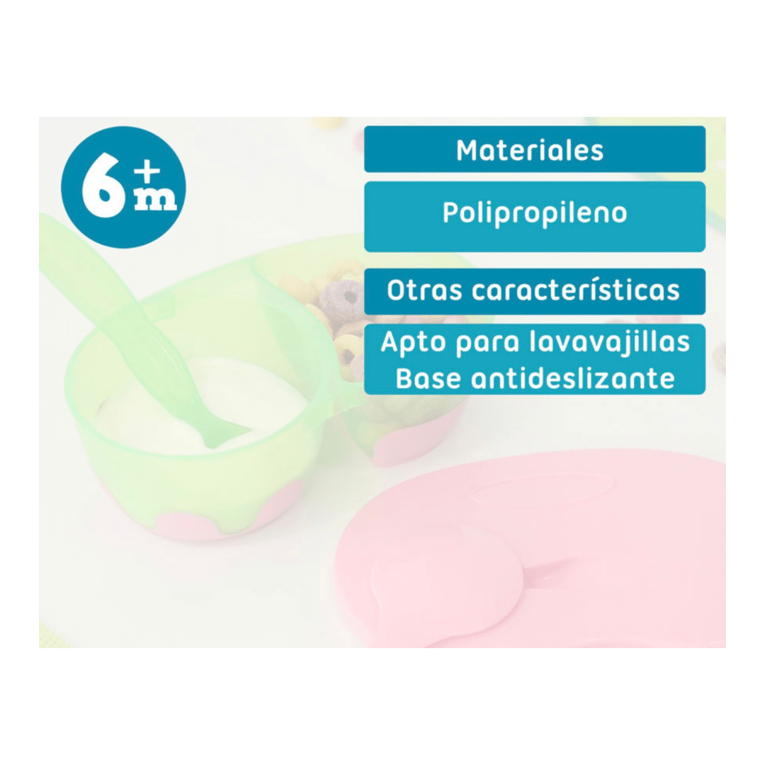 Tazón almacenamiento doble rosa - Imagen 5