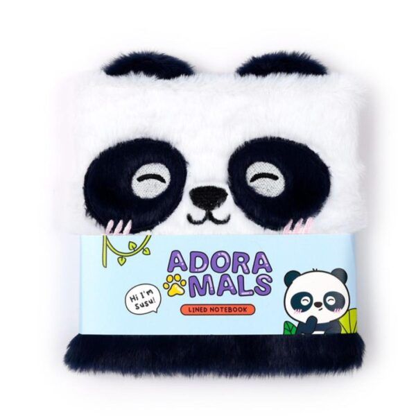 Libreta de peluche Panda