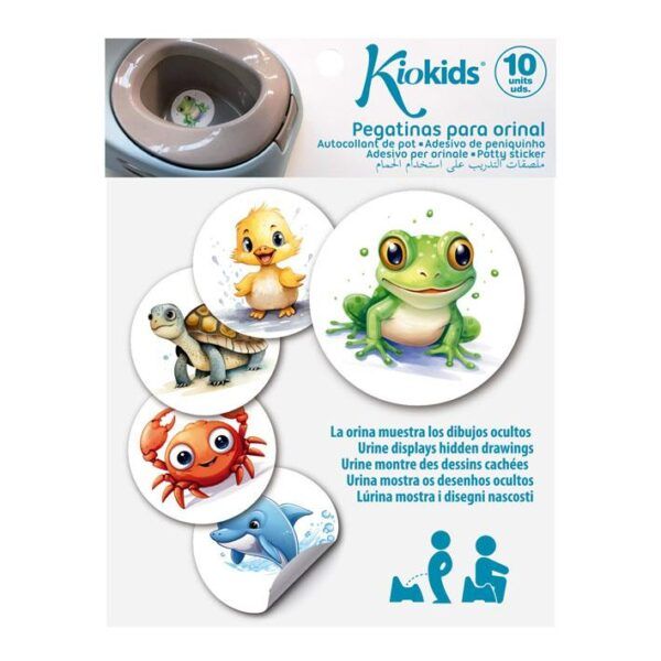 Pegatinas termosensibles para orinal infantil