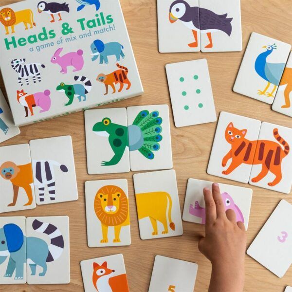 Juego Empareja cara y cuerpo animalitos